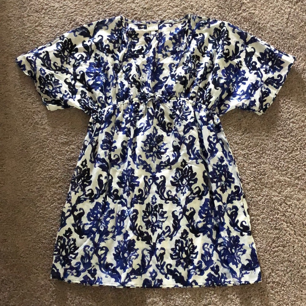 Milly Minis blue floral girls coverup 12